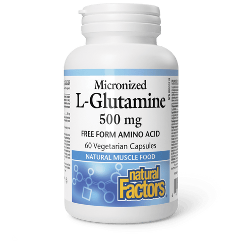 Micronized L-Glutamine 500 mg, Natural Factors|v|image|2820