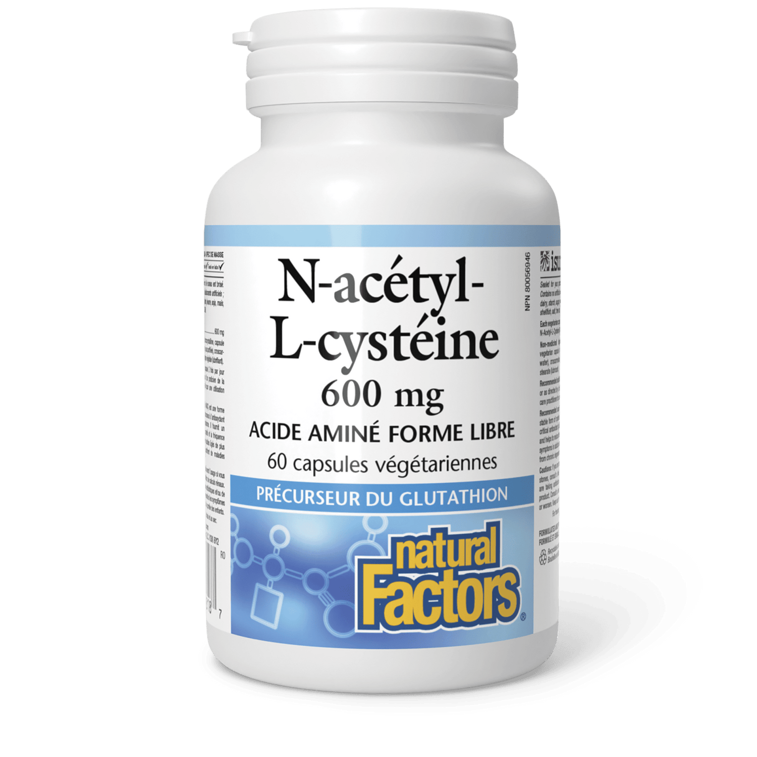 N-acétyl-L-cystéine 600 mg, Natural Factors|v|image|2818