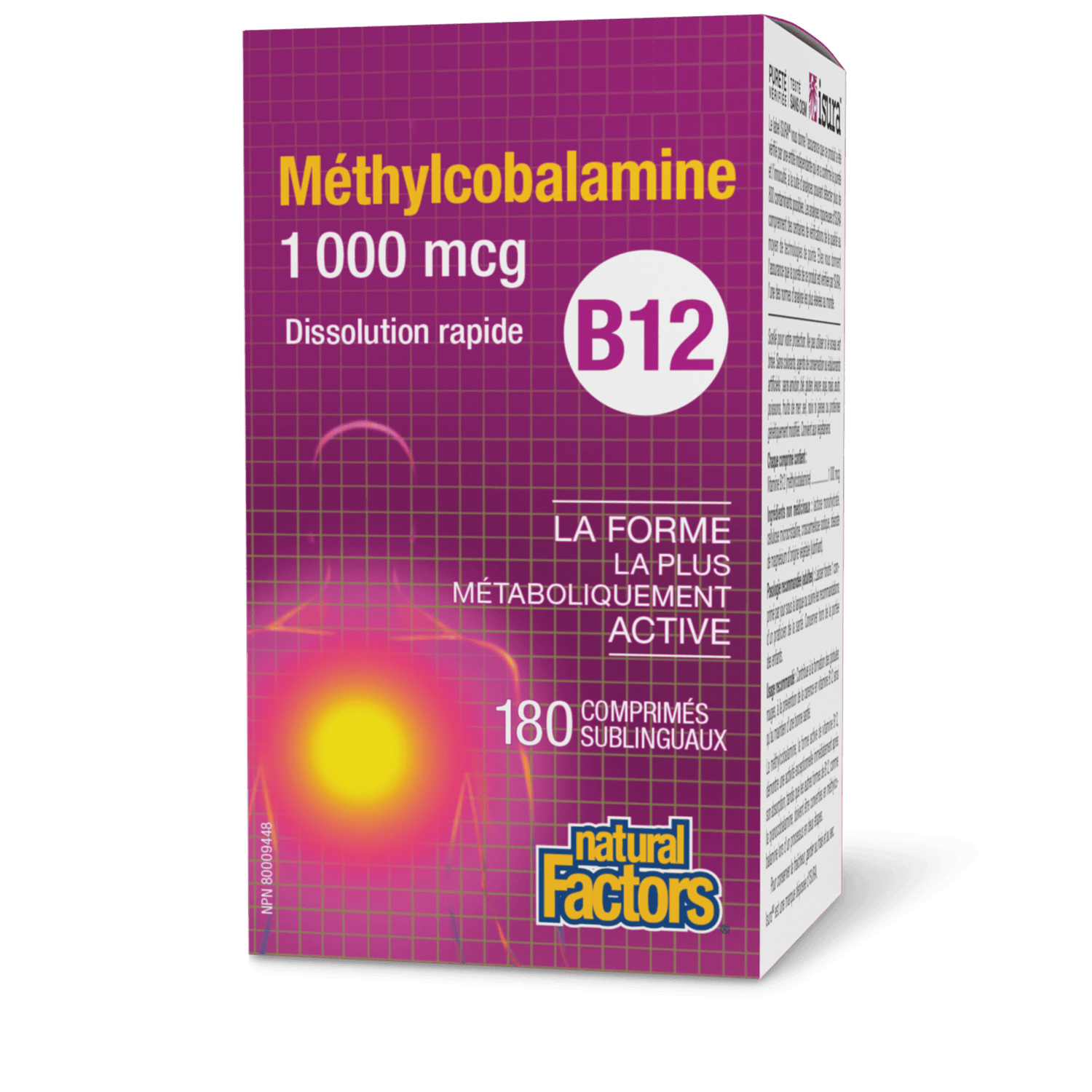 Méthylcobalamine B12 1 000 mcg, Natural Factors|v|image|1243
