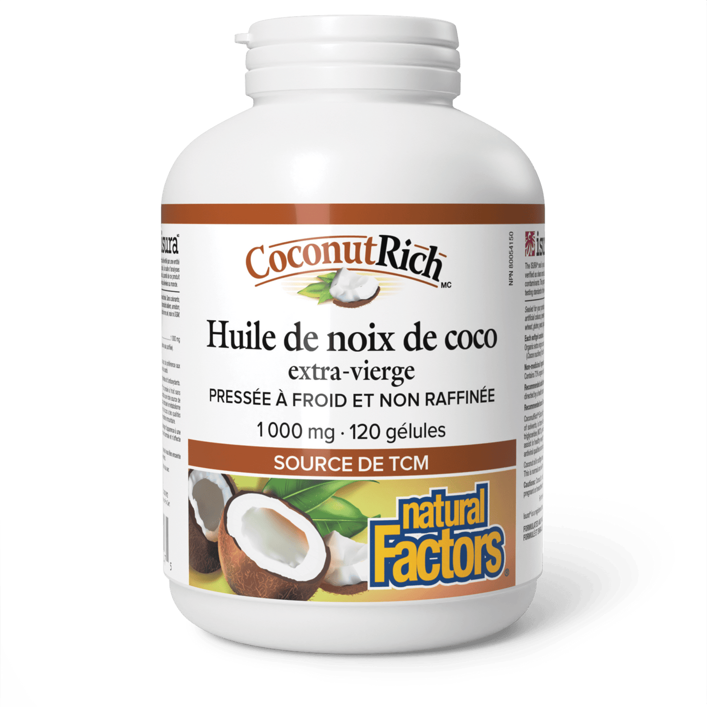 Huile de noix de coco extra-vierge CoconutRich(MC) 1 000 mg, Natural Factors|v|image|4547