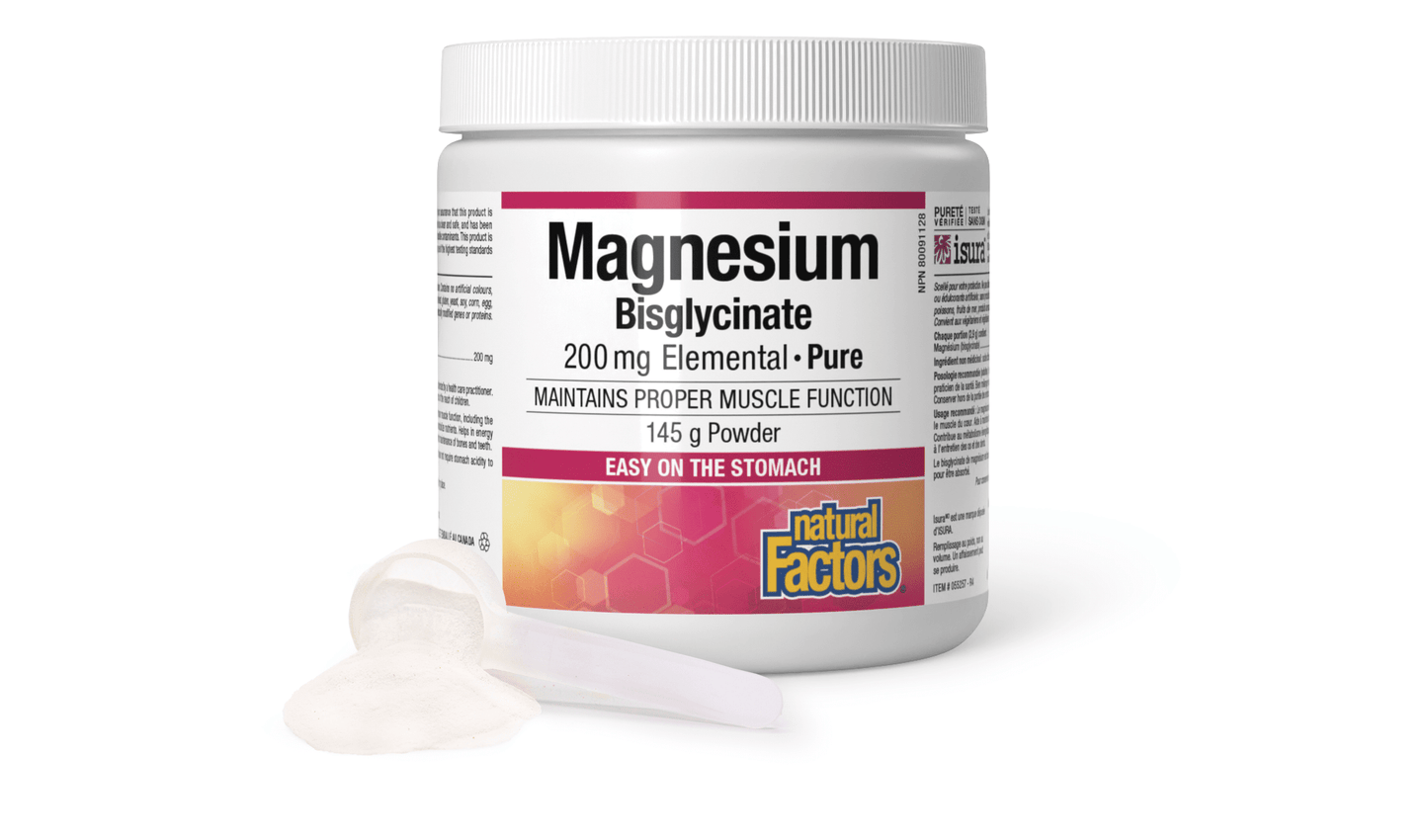 Magnesium Bisglycinate Pure 200 mg, Natural Factors|v|image|1667