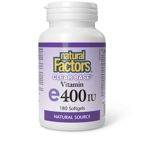 Vitamin E Clear Base® 400 IU, Natural Source, Natural Factors|v|image|1445