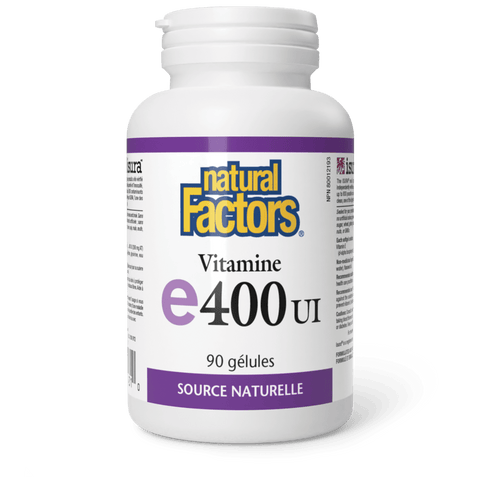 Vitamine E 400 UI, source naturelle, Natural Factors|v|image|1431