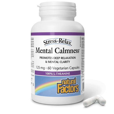 Mental Calmness 125 mg, Stress-Relax, Natural Factors|v|image|4830