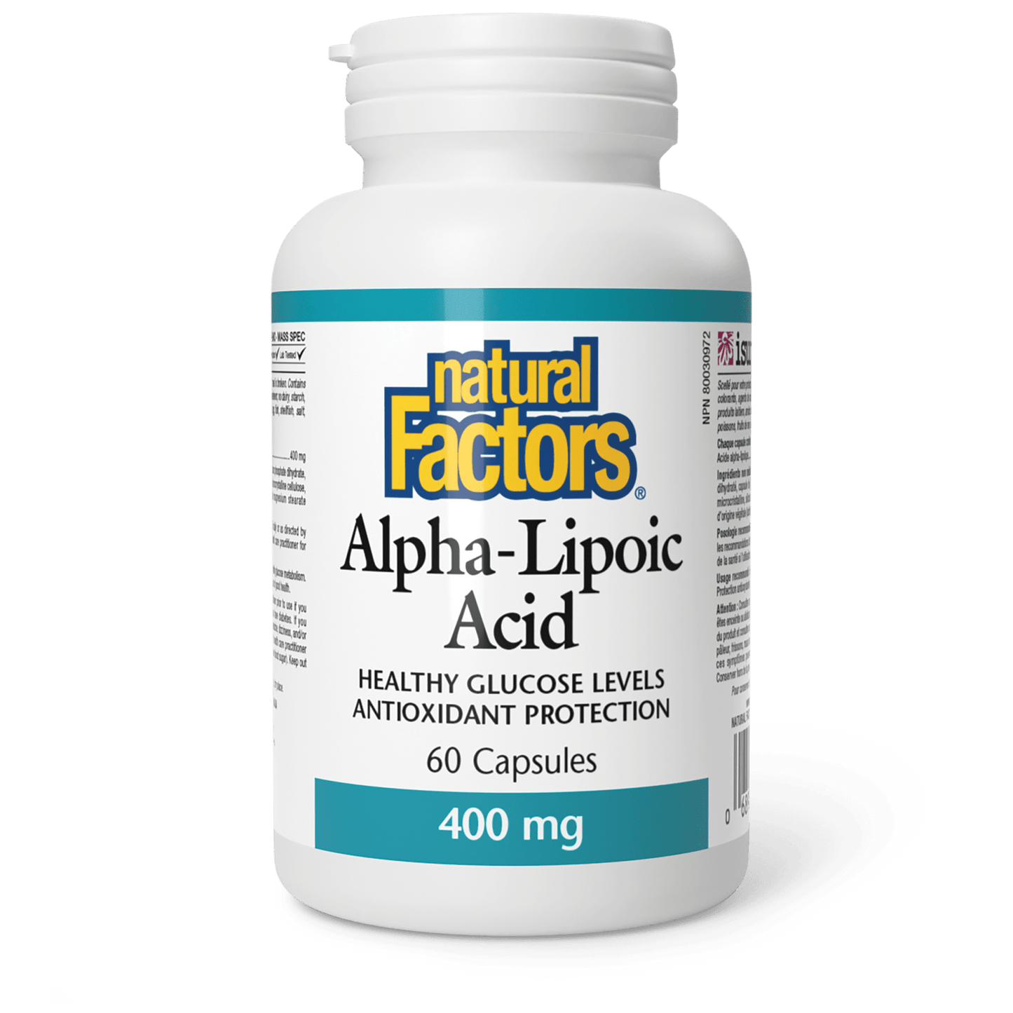 Alpha-Lipoic Acid 400 mg, Natural Factors|v|image|2101