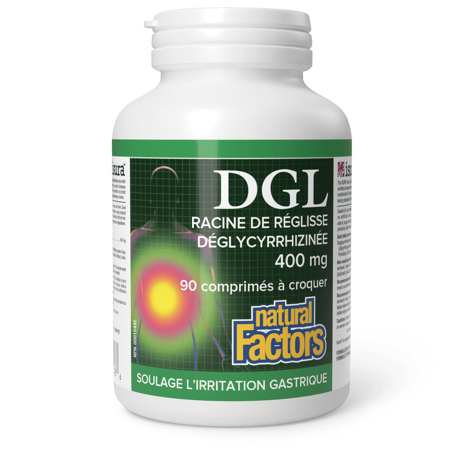 DGL Racine de réglisse déglycyrrhizinée, Natural Factors|v|image|4508