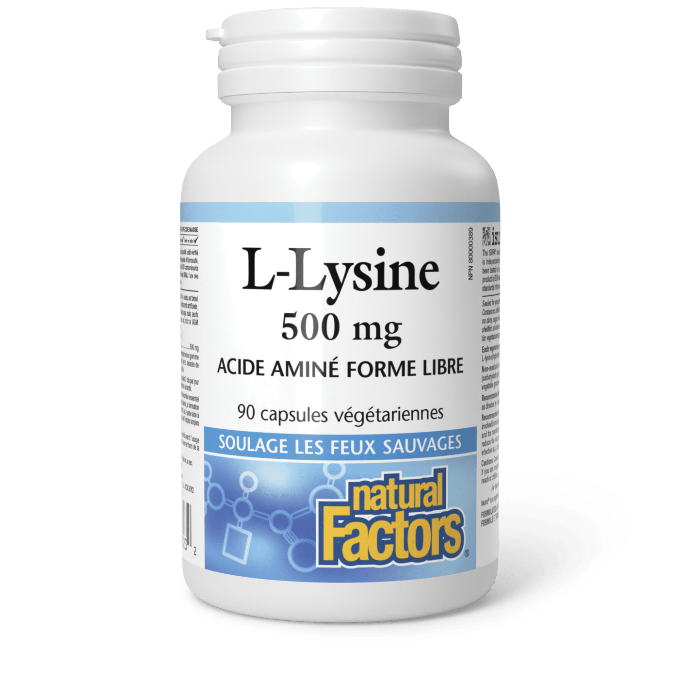 L-Lysine 500 mg, Natural Factors|v|image|2823