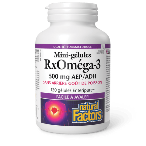 RxOméga-3 Mini-gélules 500 mg, Natural Factors|v|image|35495