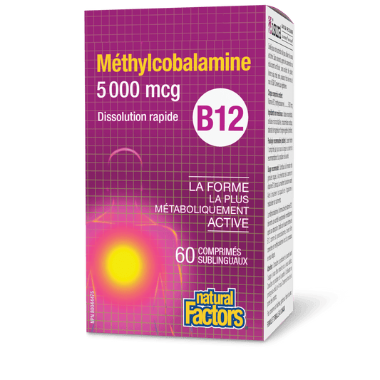 Méthylcobalamine B12 5 000 mcg, Natural Factors|v|image|1247