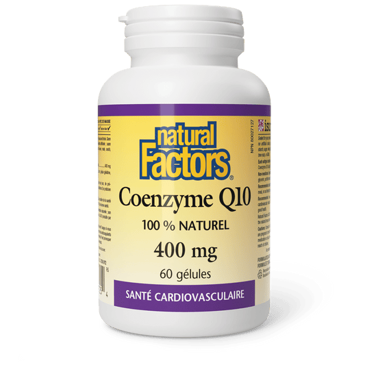 Coenzyme Q10 100 % naturel 400 mg, Natural Factors|v|image|20725