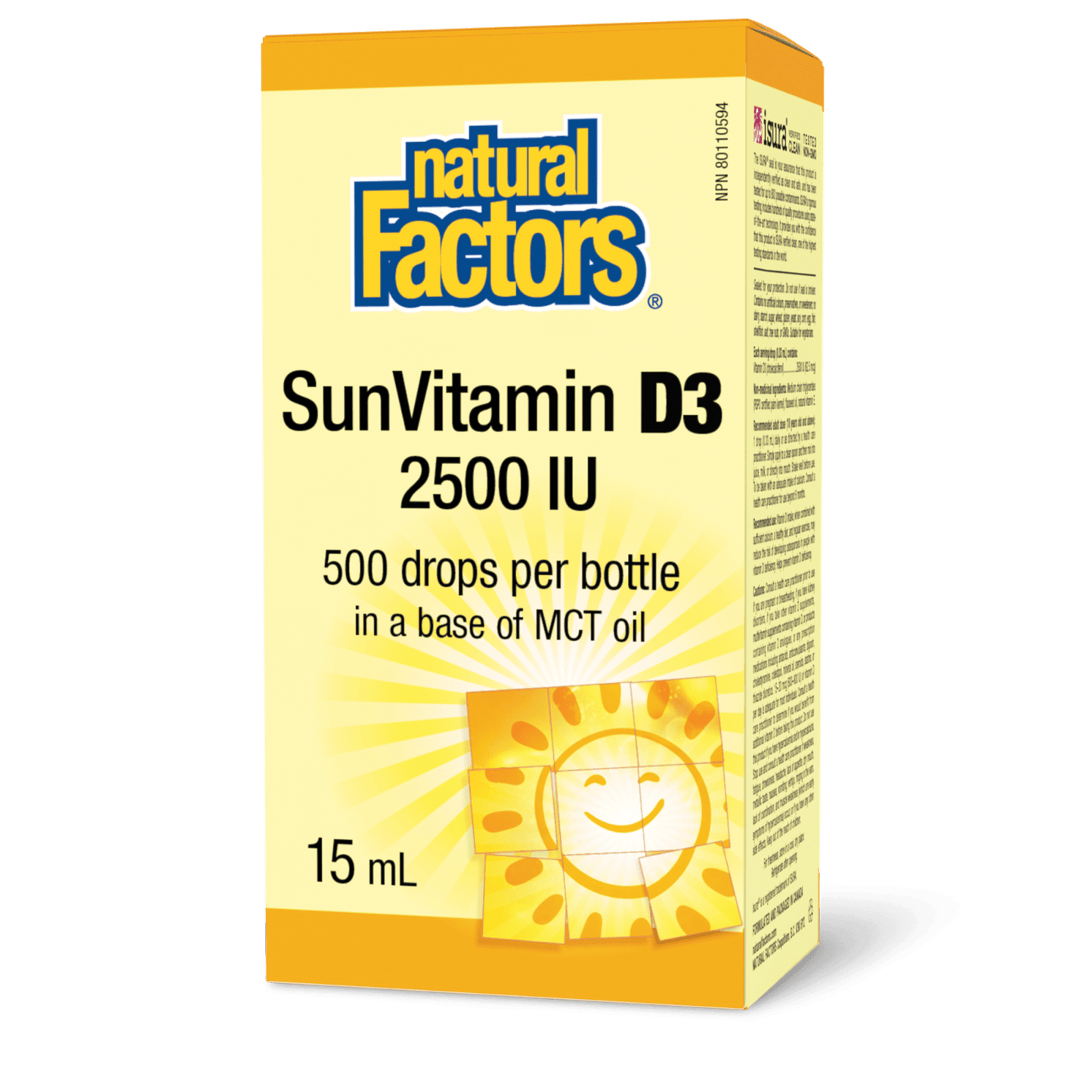 SunVitamin D3 Drops 2500 IU, Natural Factors|v|image|1077