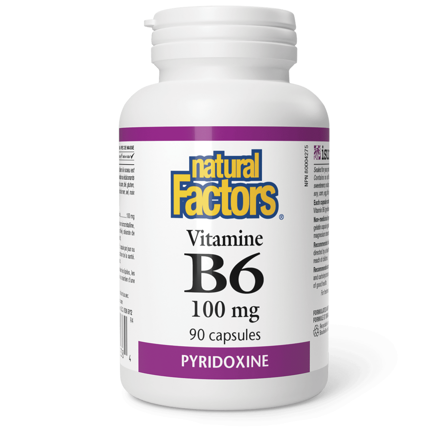 Vitamine B6 100 mg, Natural Factors|v|image|1238