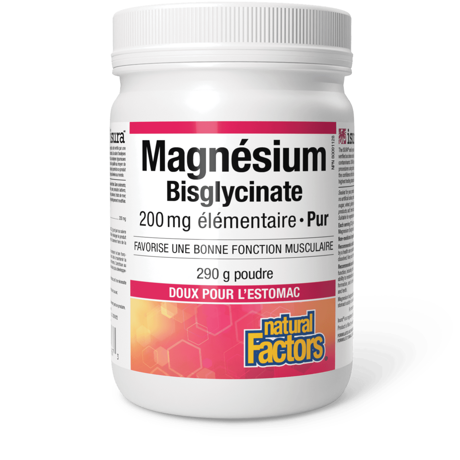 Bisglycinate de magnésium pur 200 mg, Natural Factors|v|image|1667