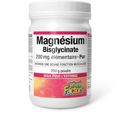 Bisglycinate de magnésium pur 200 mg, Natural Factors|v|image|1667