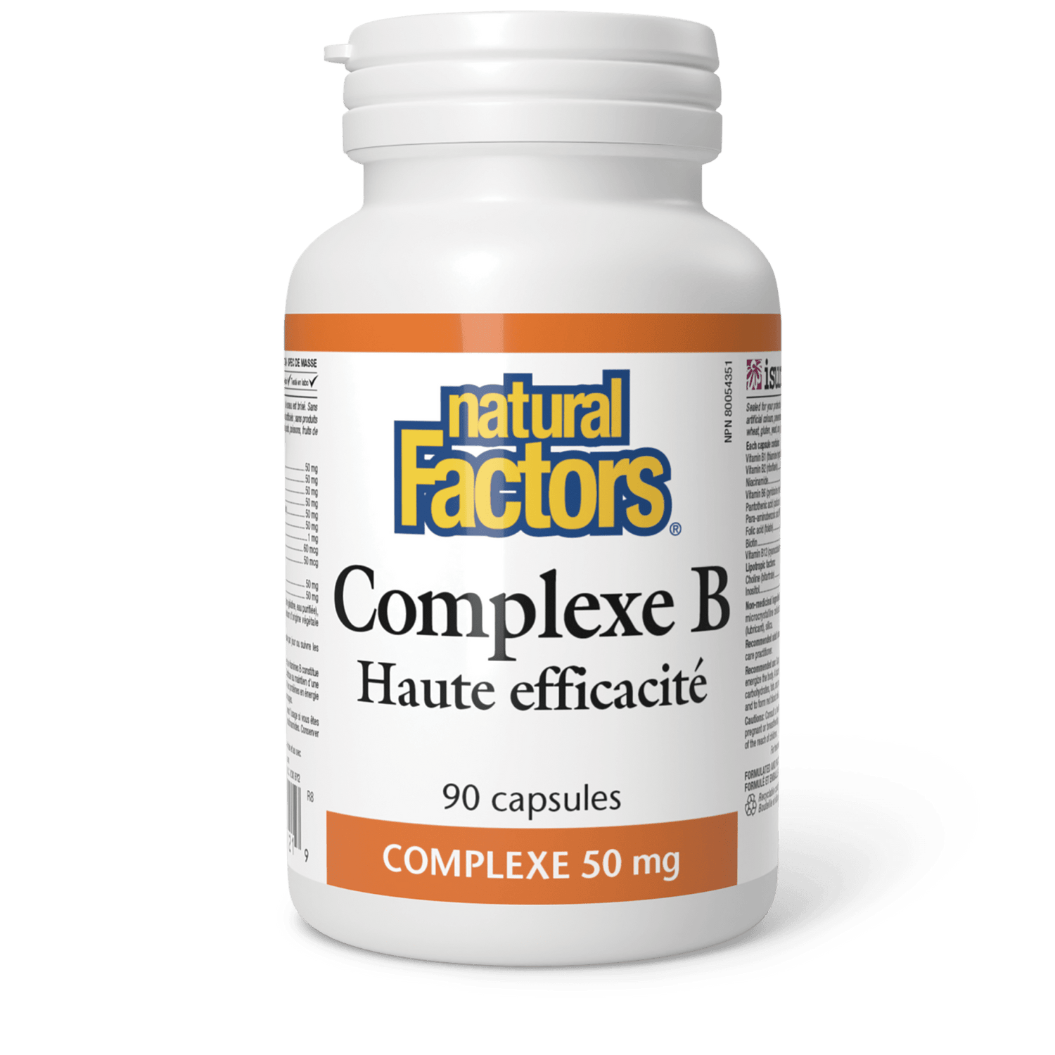 Complexe B Haute efficacité 50 mg, Natural Factors|v|image|1121