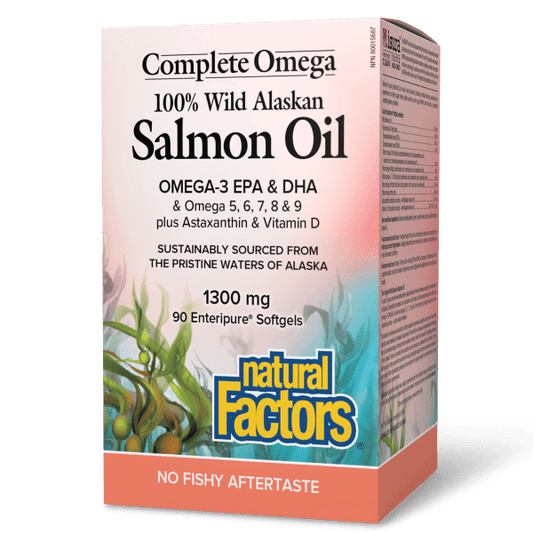 Complete Omega 100% Wild Alaskan Salmon Oil  1300 mg  90 Enteripure® Softgels, image-hi-res