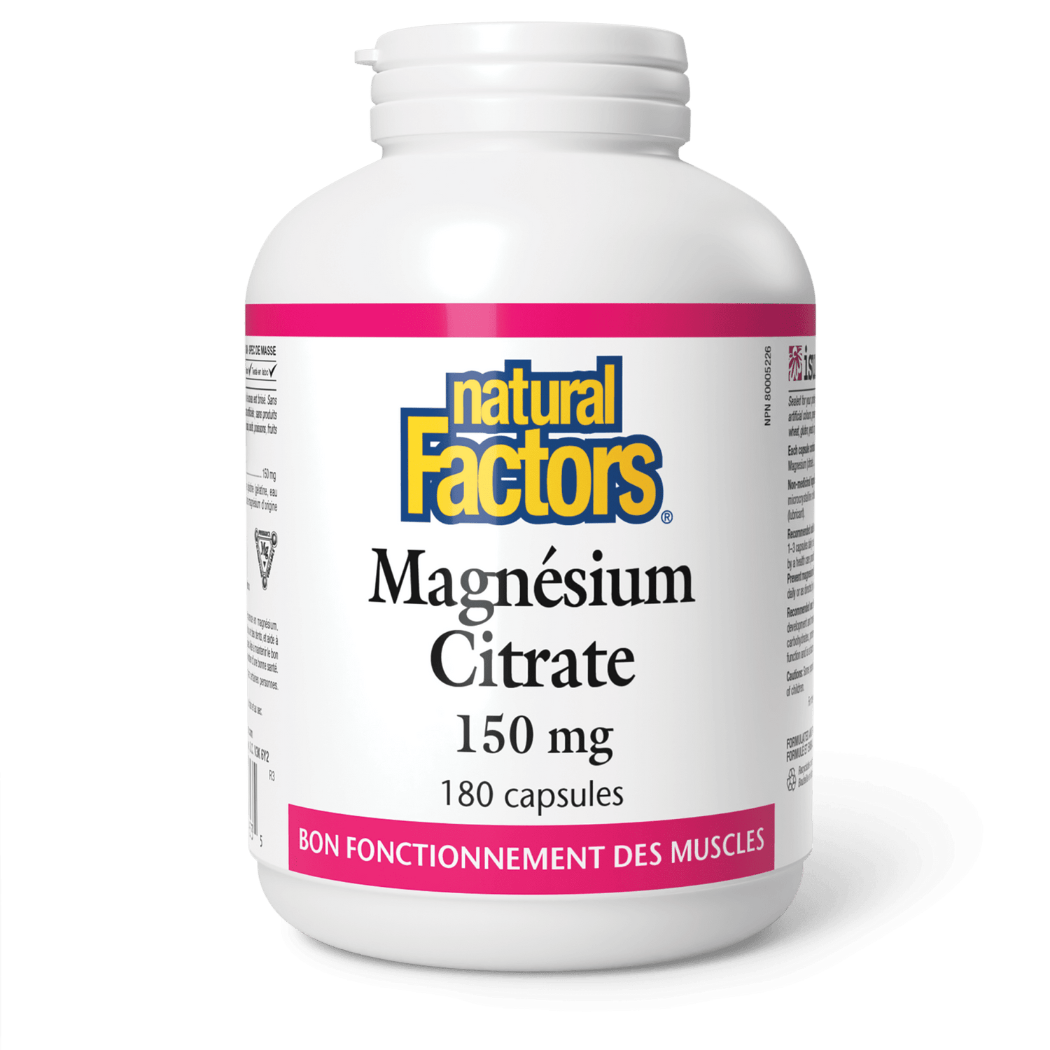 Magnésium Citrate 150 mg, Natural Factors|v|image|1653