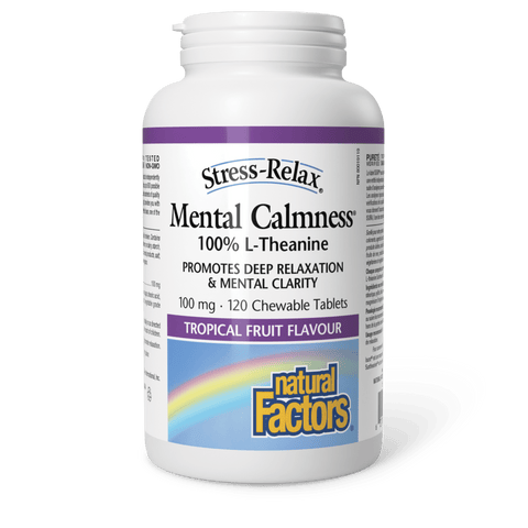 Mental Calmness 100 mg, Stress-Relax, Natural Factors|v|image|2837