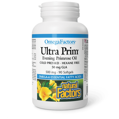 Ultra Prim Evening Primrose Oil 500 mg, OmegaFactors, Natural Factors|v|image|2351