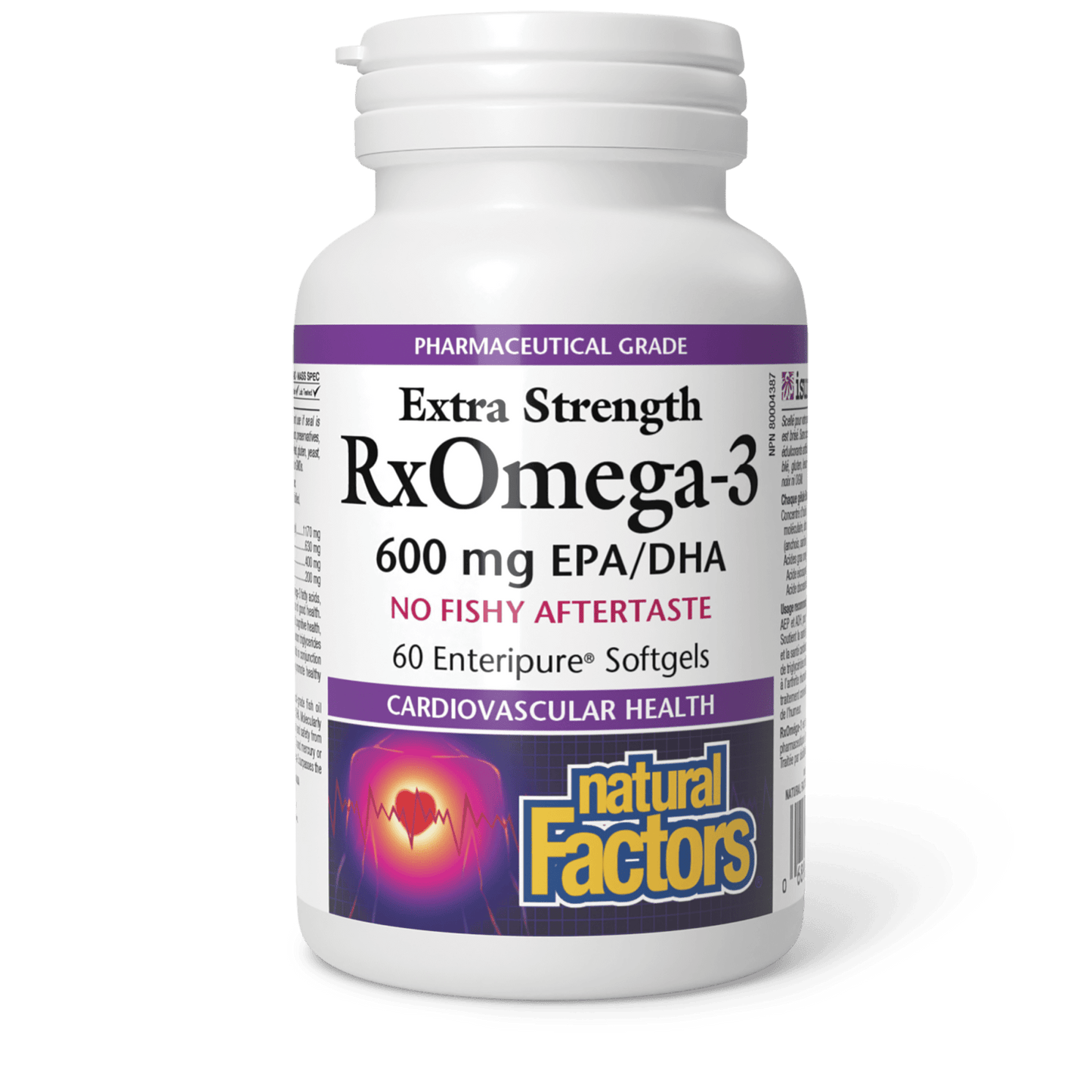 RxOmega-3 Extra Strength 600 mg, Natural Factors|v|image|3548