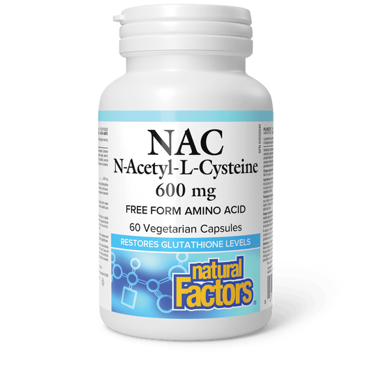 N-Acetyl-L-Cysteine 600 mg, Natural Factors|v|image|2818