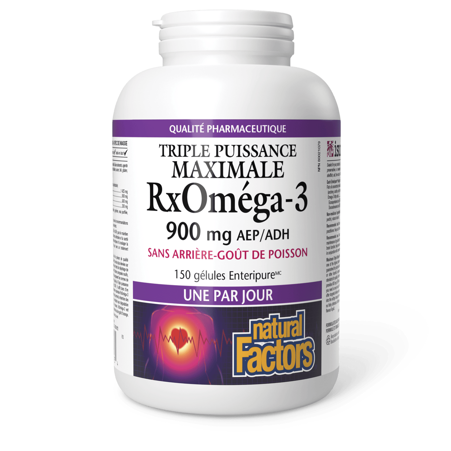 RxOméga-3 Triple puissance maximale 900 mg, Natural Factors|v|image|35493