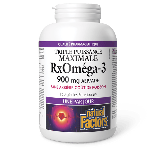 RxOméga-3 Triple puissance maximale 900 mg, Natural Factors|v|image|35493