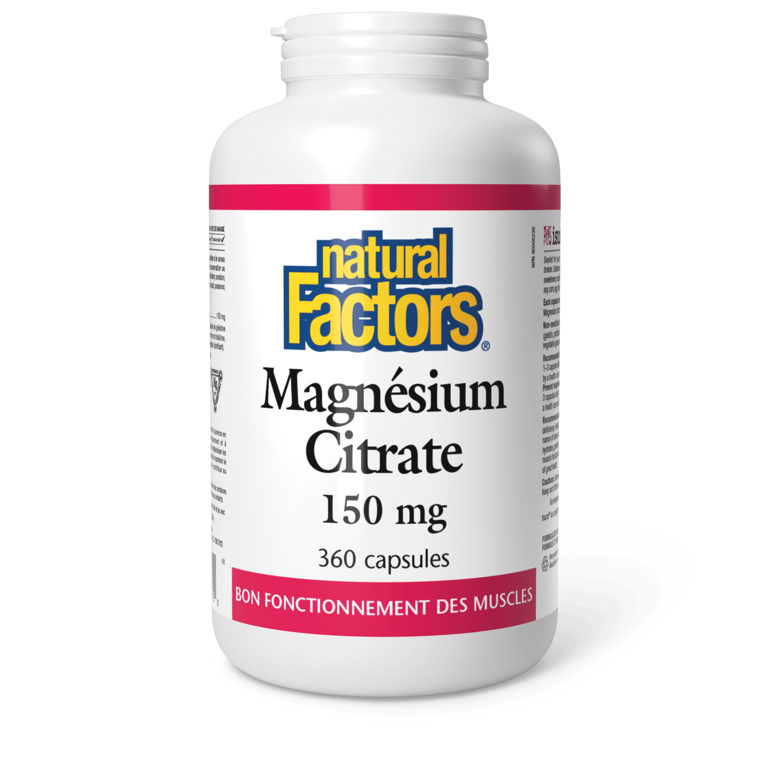 Magnésium Citrate 150 mg, Natural Factors|v|image|1655