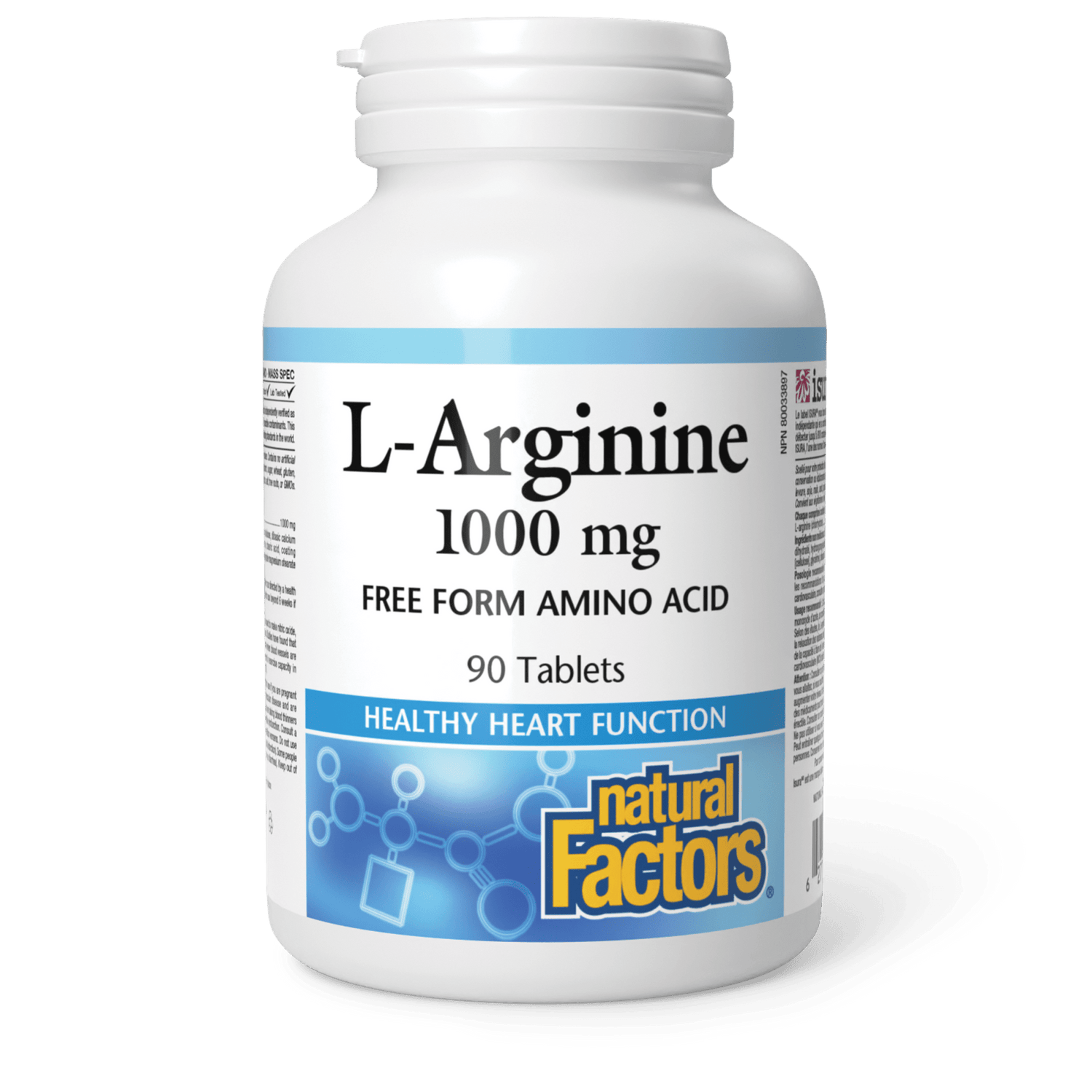 L-Arginine 1000 mg, Natural Factors|v|image|2802