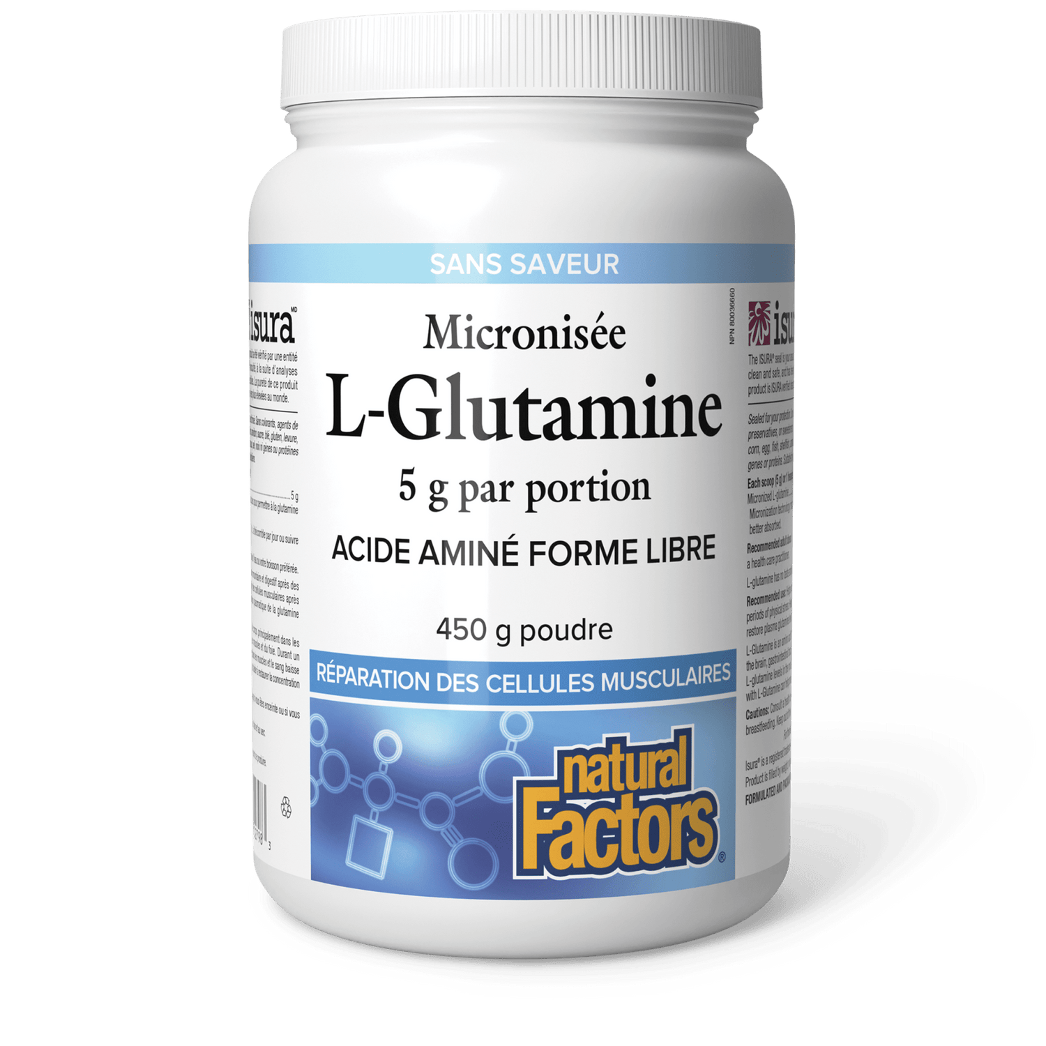 L-Glutamine micronisée 5 g, Natural Factors|v|image|2798