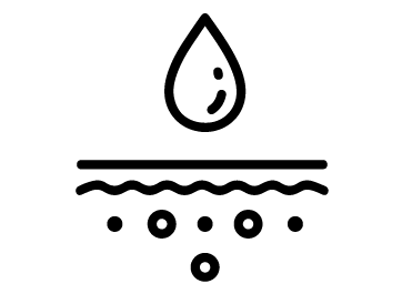 Icon of dissolving powder in liquid