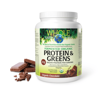Fermented Organic Protein & Greens, Organic Chocolate