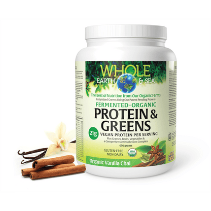Fermented Organic Protein &amp; Greens, Organic Vanilla Chai