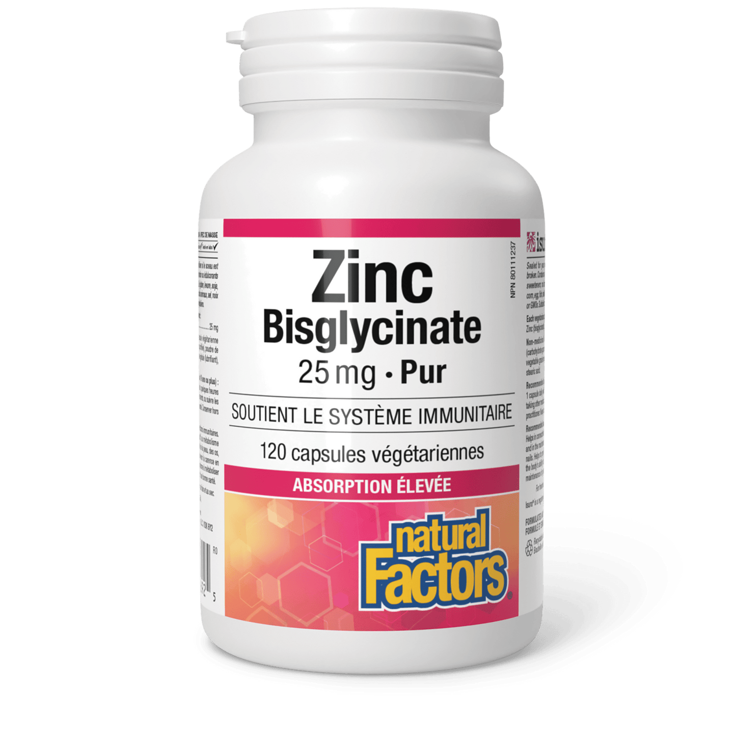 Zinc Bisglycinate Pur 25 mg, Natural Factors|v|image|1692