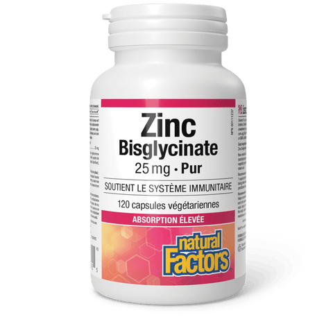 Zinc Bisglycinate Pur 25 mg, Natural Factors|v|image|1692