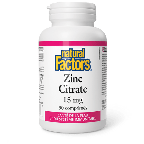 Zinc Citrate 15 mg, Natural Factors|v|image|1678