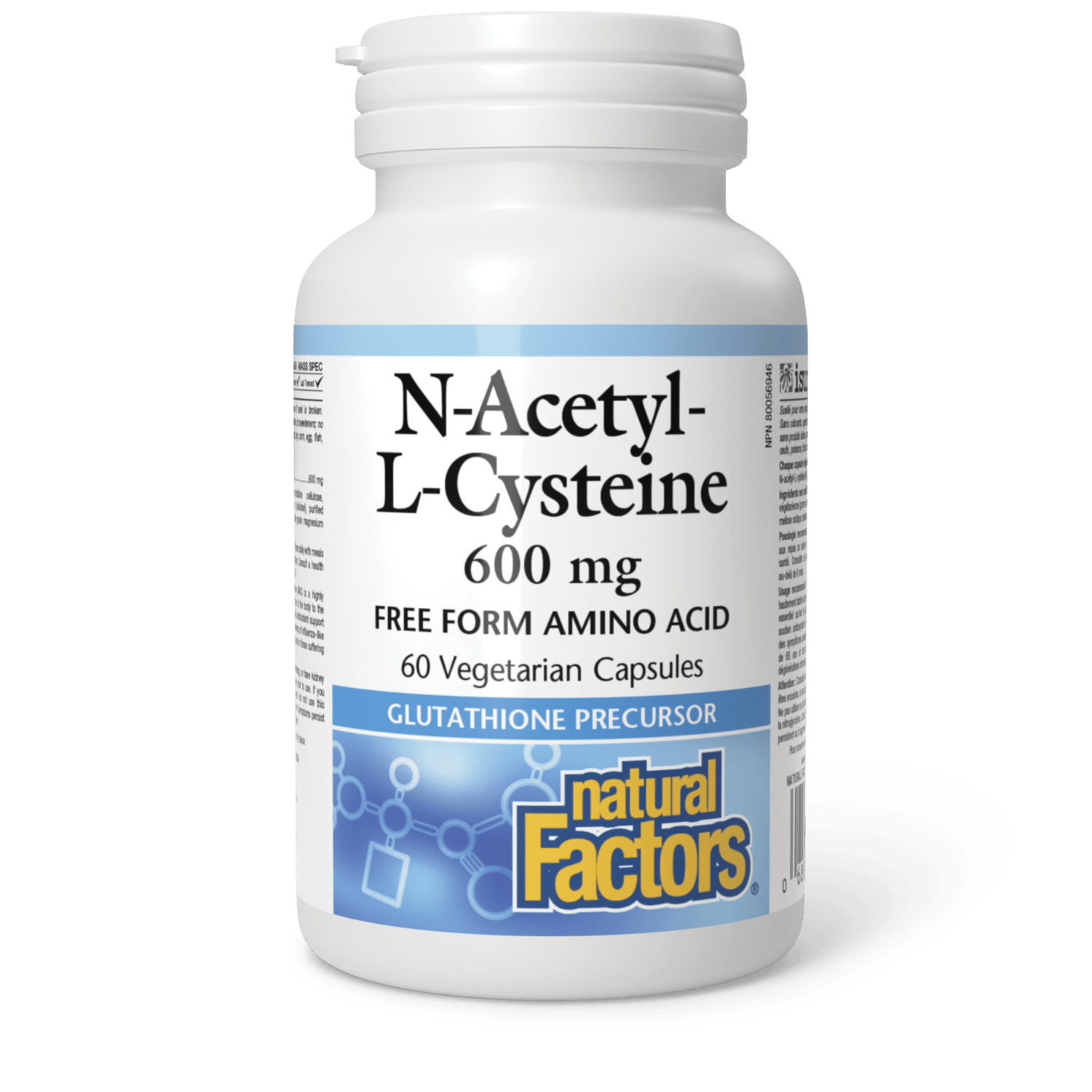 N-Acetyl-L-Cysteine 600 mg, Natural Factors|v|image|2818