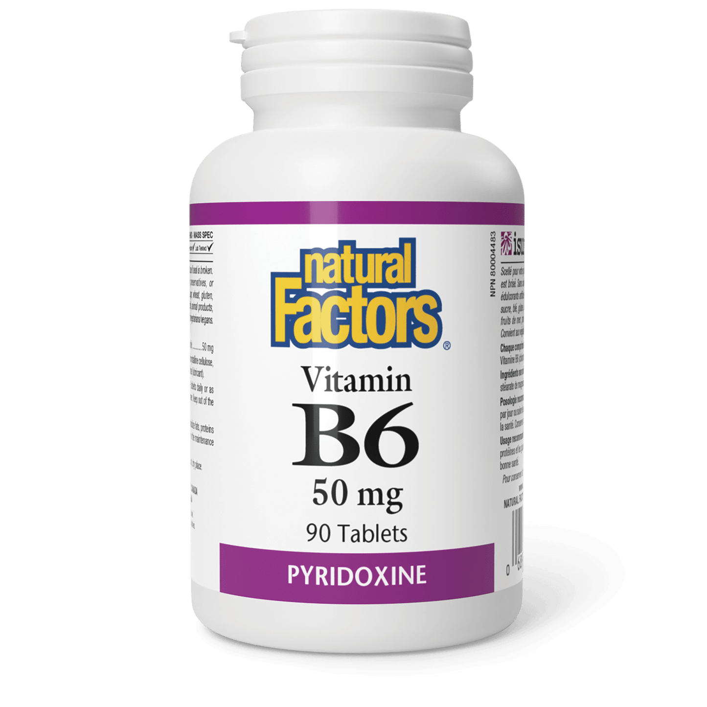 Vitamin B6 50 mg, Natural Factors|v|image|1230