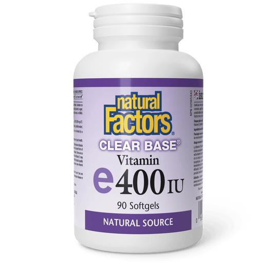 Vitamin E Clear Base® 400 IU, Natural Source, Natural Factors|v|image|1444