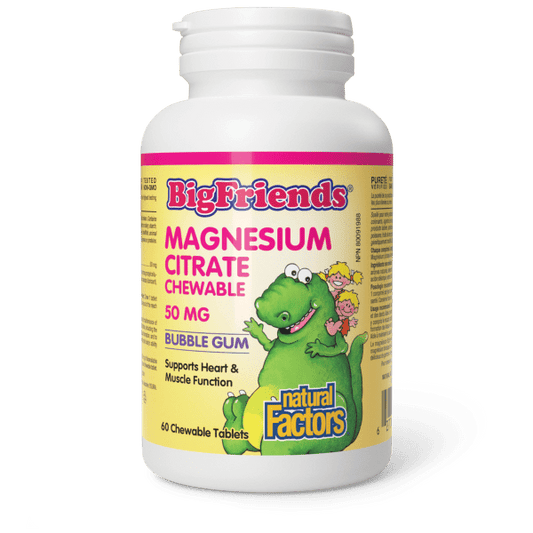 Chewable Magnesium Citrate  50 mg  60 Chewable Tablets Bubble gum, image-hi-res