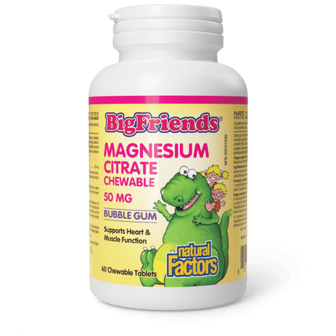 Chewable Magnesium Citrate  50 mg  60 Chewable Tablets Bubble gum, image-hi-res