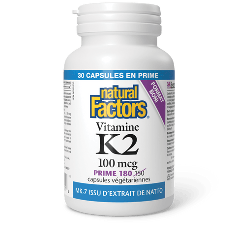 Vitamine K2 100 mcg, Natural Factors|v|image|8001