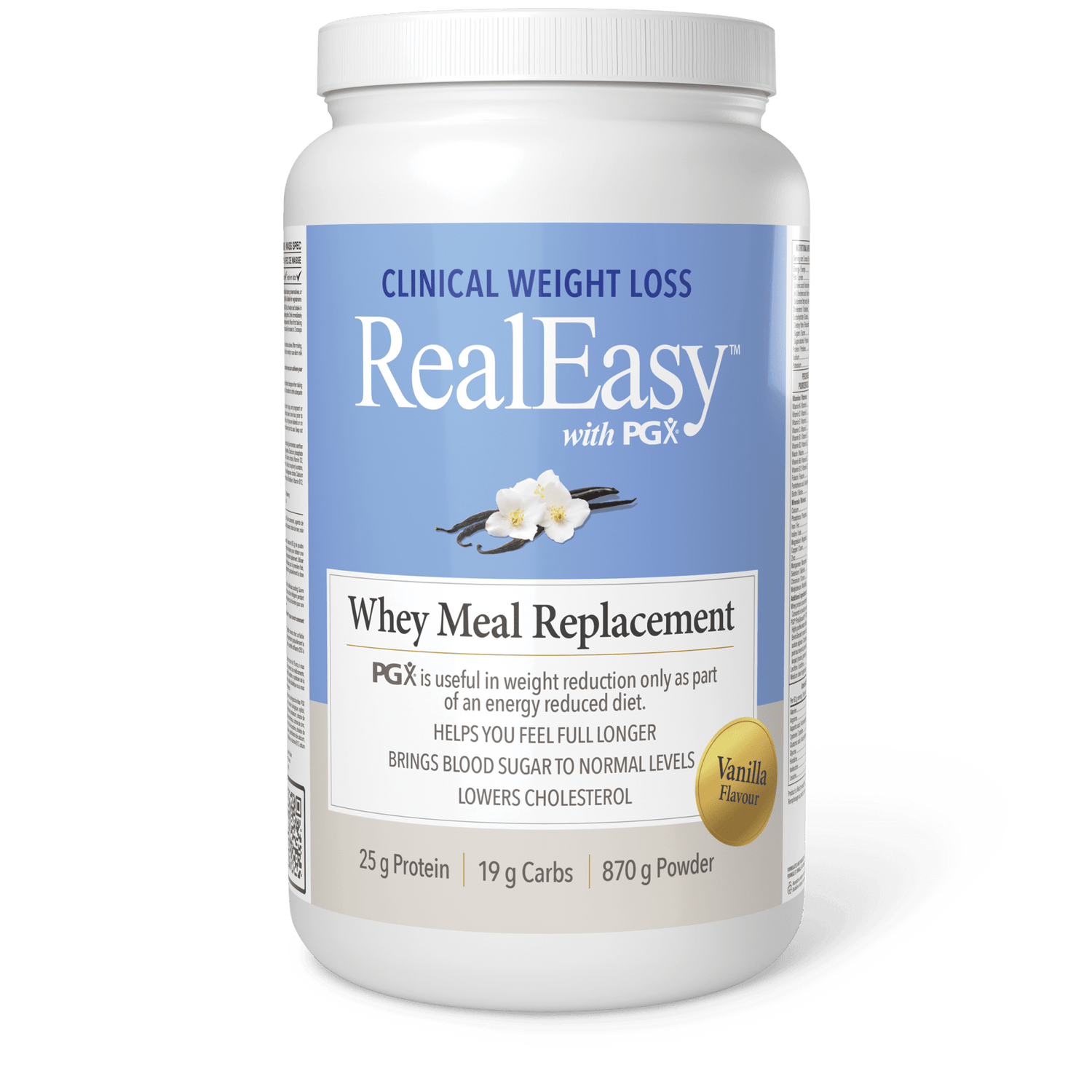 RealEasy with PGX Whey Meal Replacement, Vanilla, Natural Factors|v|image|3608