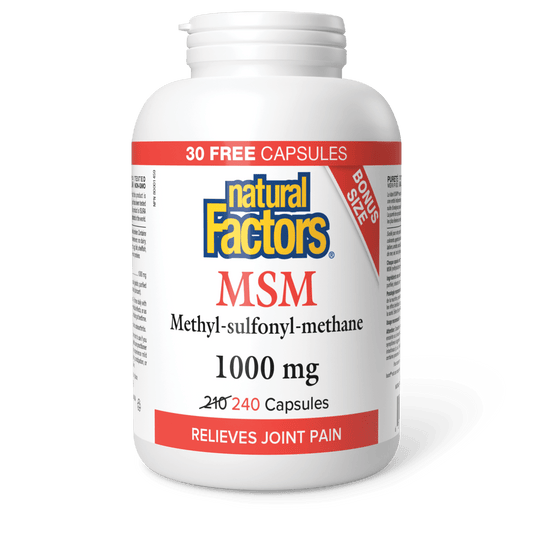 MSM Methyl-sulfonyl-methane 1000 mg, Natural Factors|v|image|8653