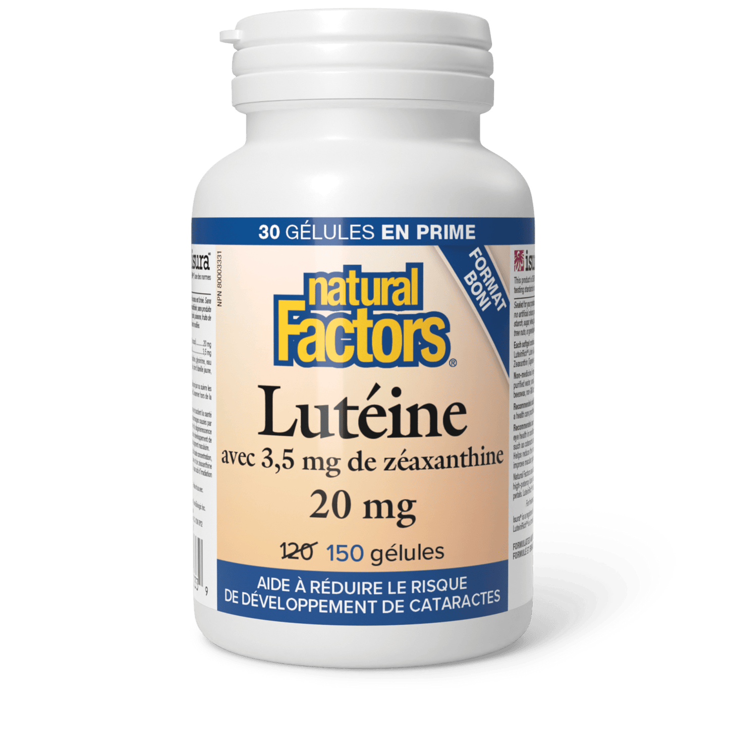 Lutéine 20 mg, Natural Factors|v|image|8033