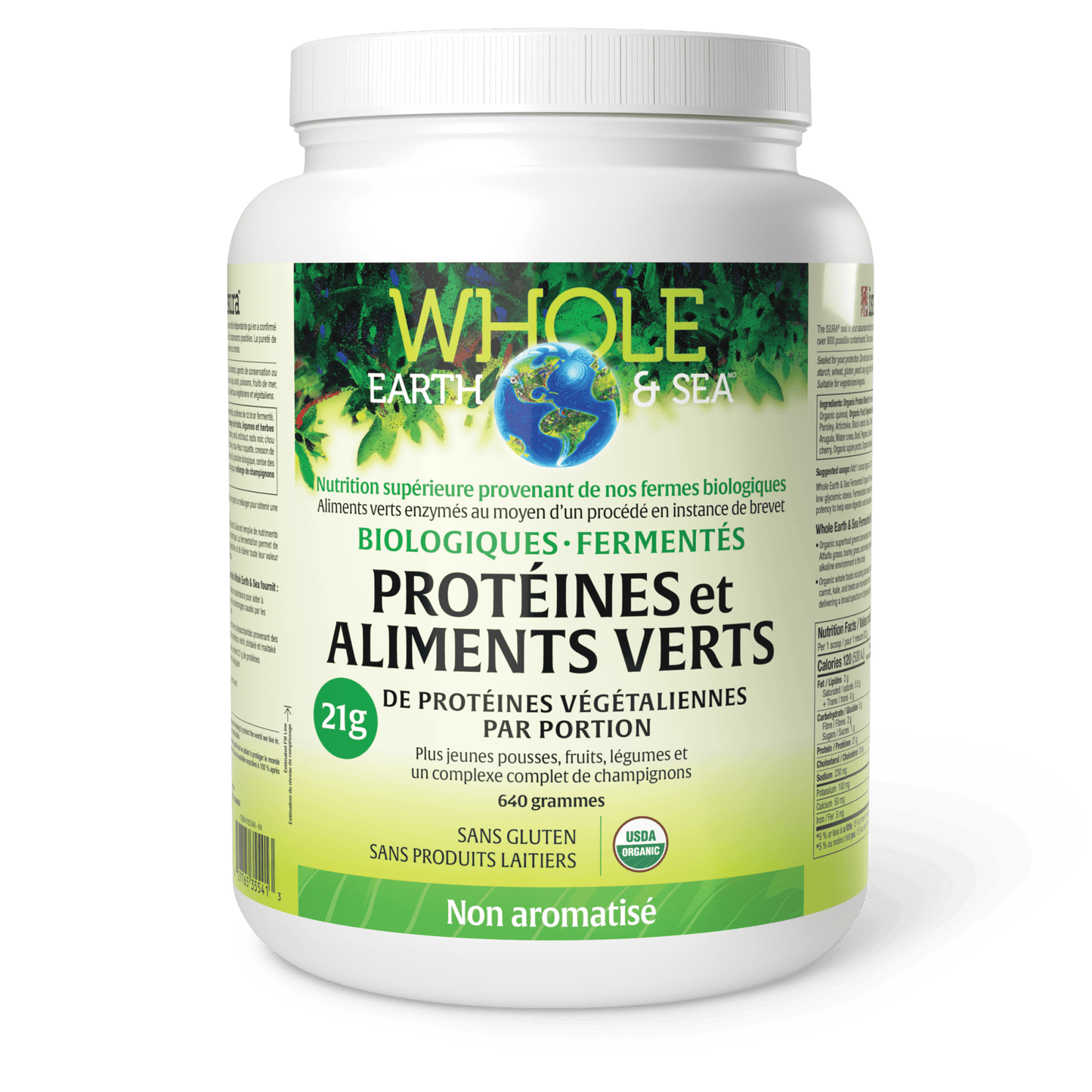 Protéines et aliments verts biologiques fermentés, Whole Earth & Sea, Whole Earth & Sea®|v|image|35541