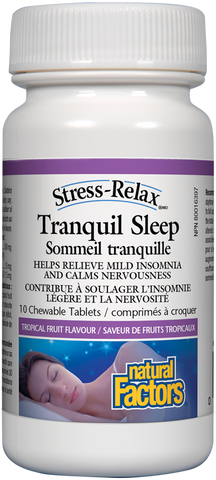 Tranquil Sleep   10 Chewable Tablets Tropical Fruit Flavour, image-hi-res