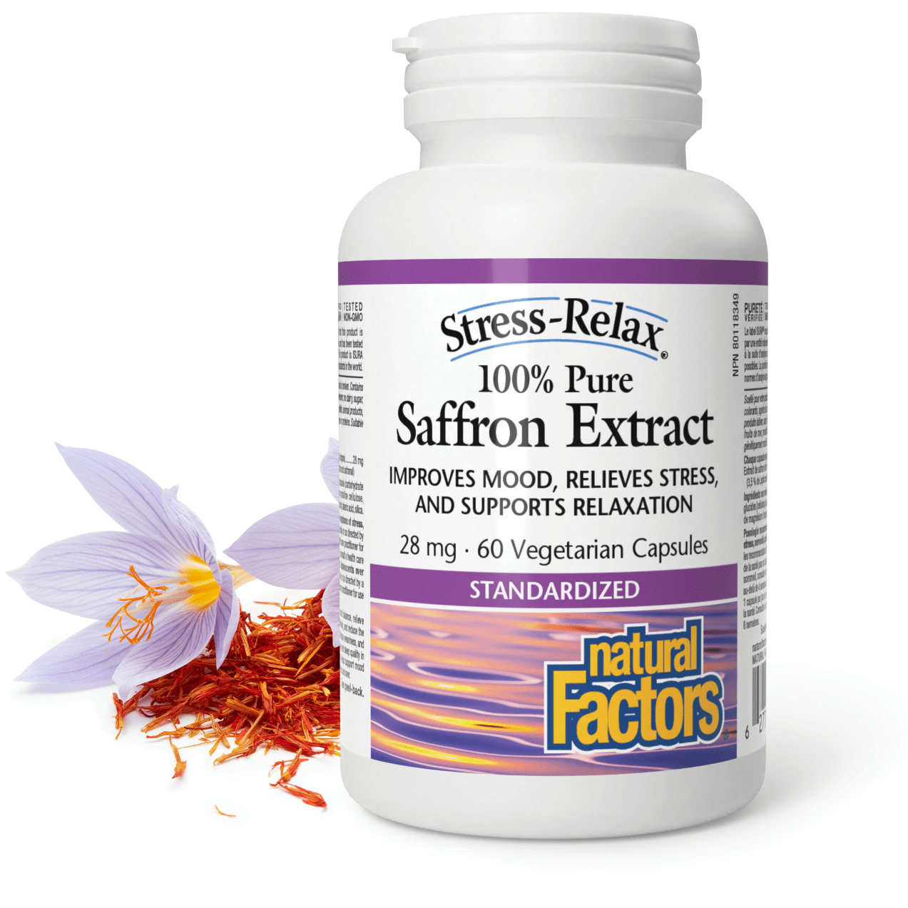 Saffron Extract 100% Pure 28 mg, Stress-Relax, Natural Factors|v|image|2873