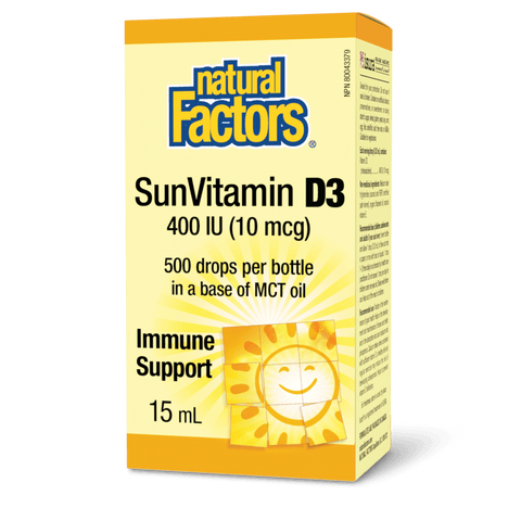 SunVitamin D3 Drops 400 IU, Natural Factors|v|image|1058