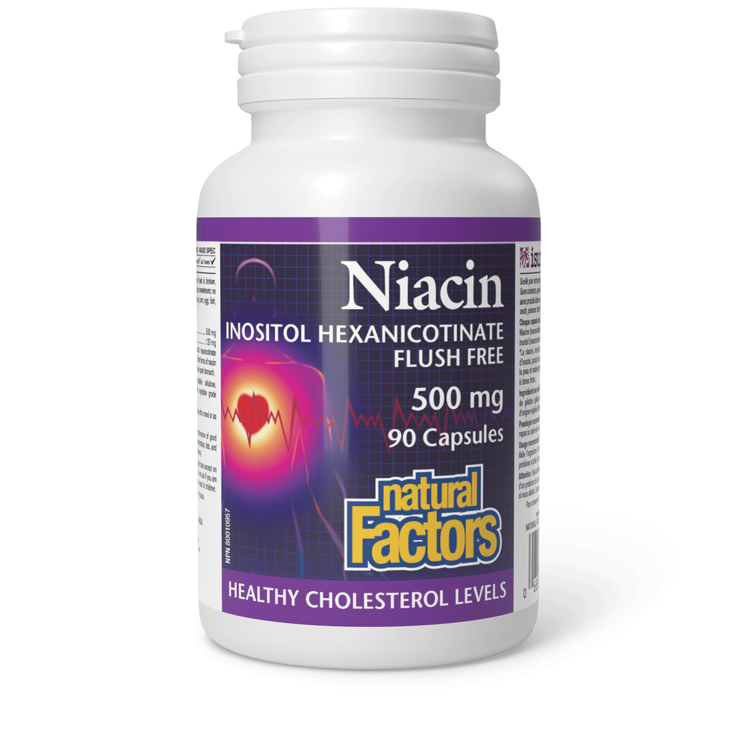 Niacin 500 mg, Natural Factors|v|image|1223